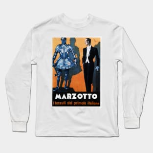 MARZOTTO The Premium Italian Fabric c1933 Vintage Textile and Fashion Advertisement Long Sleeve T-Shirt